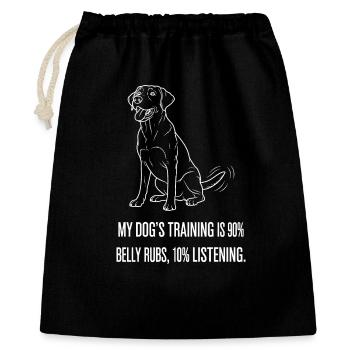 Entraînement au crawl abdominal - Sac cadeau 40 x 50 cm - noir - Devant