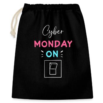 Cyber Monday shopping spree - Gift Bag 40 x 50 cm - black - Front