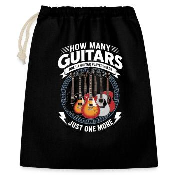Guitarist Guitar - Gift Bag 40 x 50 cm - black - Front