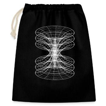 Vortex-Drahtgitter-Konstellation - Geschenkbeutel aus Baumwolle (40 x 50 cm) - Schwarz - Vorne