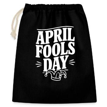 April Fools Day - Gift Bag 40 x 50 cm - black - Front