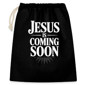 Jesus Is Coming Soon - Gift Bag 40 x 50 cm - black - Front