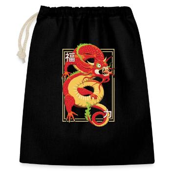 Chinese Dragon - Gift Bag 40 x 50 cm - black - Front