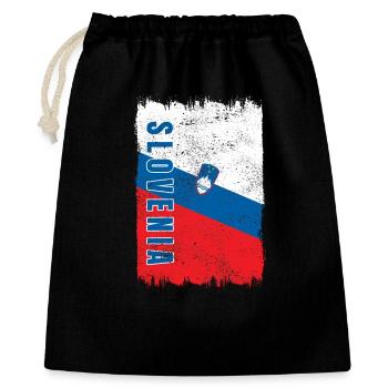 Slowenien Vintage Flagge - Geschenkbeutel aus Baumwolle (40 x 50 cm) - Schwarz - Vorne