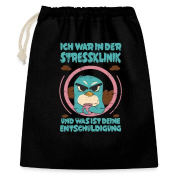 Penguin Stress Clinic - Gift Bag 40 x 50 cm - black - Front