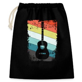 Guitare - Sac cadeau 40 x 50 cm - noir - Devant