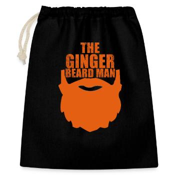 Ginger beard man - Gift Bag 40 x 50 cm - black - Front