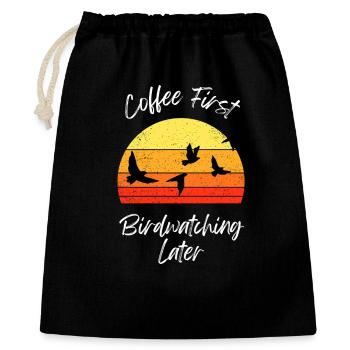 Sunset Birdwatching Scene - Gift Bag 40 x 50 cm - black - Front