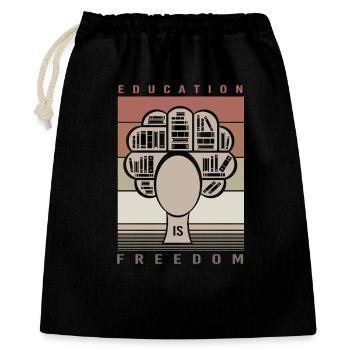 Black History Month Black-power Afro - Gift Bag 40 x 50 cm - black - Front