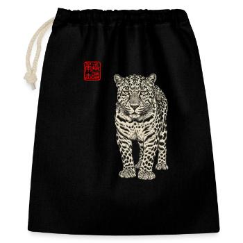 Leopard Asian - Gift Bag 40 x 50 cm - black - Front