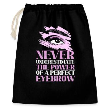 Cosmetics Beautician Microblading Make-up - Gift Bag 40 x 50 cm - black - Front