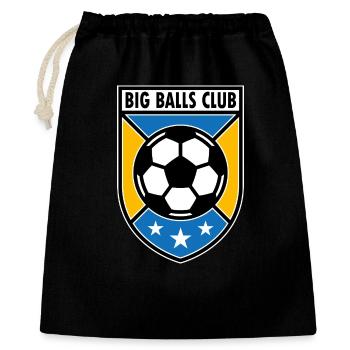 Insigne de football du Big Balls Club - Sac cadeau 40 x 50 cm - noir - Devant