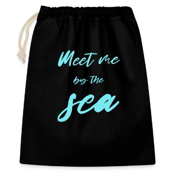 meet me by the sea - Gift Bag 40 x 50 cm - black - Front