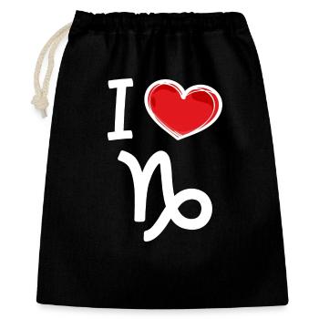 Horoscope Tides Capricorn Heart Statement - Gift Bag 40 x 50 cm - black - Front
