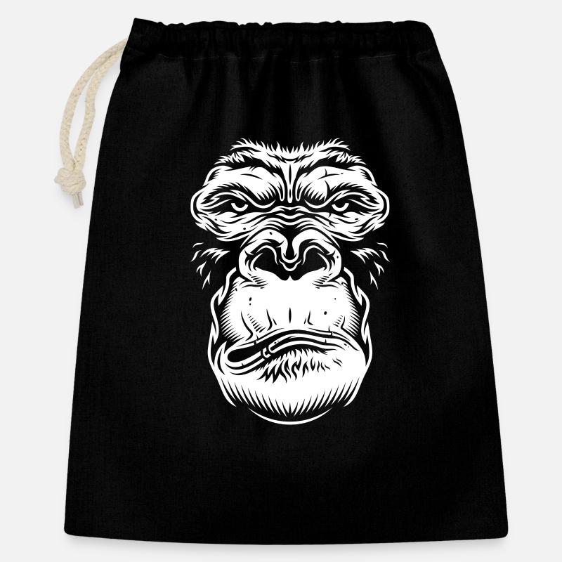 Gorilla - Gift Bag 40 x 50 cm - black