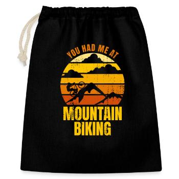 Tu m’as fait faire du VTT - Sac cadeau 40 x 50 cm - noir - Devant