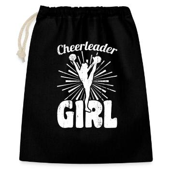 Fille pom-pom girl - Sac cadeau 40 x 50 cm - noir - Devant