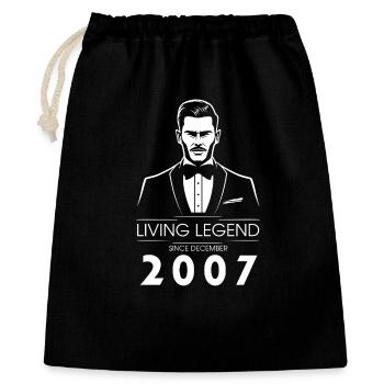 18. Geburtstag Living Legend (GENT) since 12/2007 - Gift Bag 40 x 50 cm - black - Front