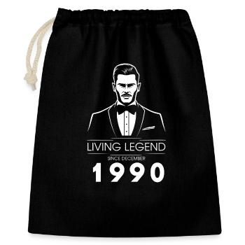 35. Geburtstag Living Legend (GENT) since 12/1990 - Gift Bag 40 x 50 cm - black - Front