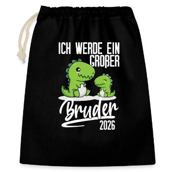 Big Brother 2026 Dino Pregnancy Baby - Gift Bag 40 x 50 cm - black - Front