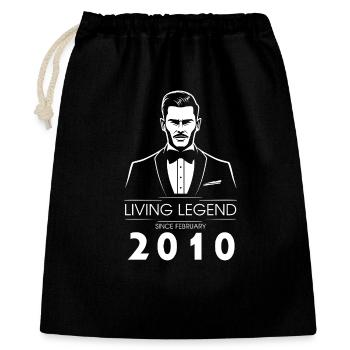 16. Geburtstag Living Legend (GENT) since 02/2010 - Gift Bag 40 x 50 cm - black - Front