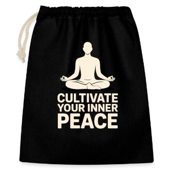 Qigong Tai Chi - Gift Bag 40 x 50 cm - black - Front