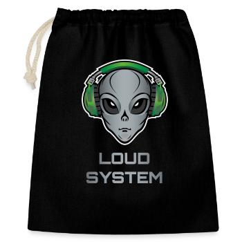 DJ Alien - Loud System - Gift Bag 40 x 50 cm - black - Front