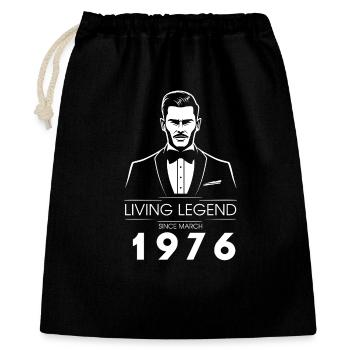 50th Birthday Living Legend (GENT) since 03/1976 - Gift Bag 40 x 50 cm - black - Front