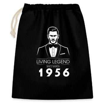 70th Birthday Living Legend (GENT) since 03/1956 - Gift Bag 40 x 50 cm - black - Front
