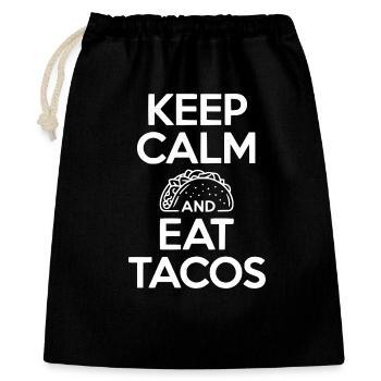 Keep Calm And Eat Tacos - Gift Bag 40 x 50 cm - black - Front