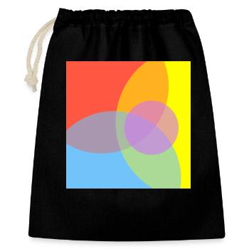 Colour Play Pattern - Gift Bag 40 x 50 cm - black - Front