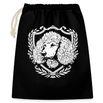 Poodle heraldic art - Gift Bag 40 x 50 cm - black - Front