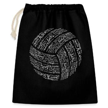 Volleyball - Gift Bag 40 x 50 cm - black - Front