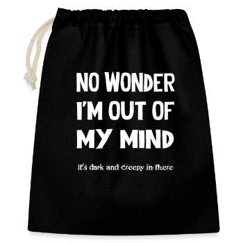 No wonder - Gift Bag 40 x 50 cm - black - Front