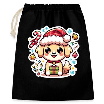 Santa Paws - Gift Bag 40 x 50 cm - black - Front
