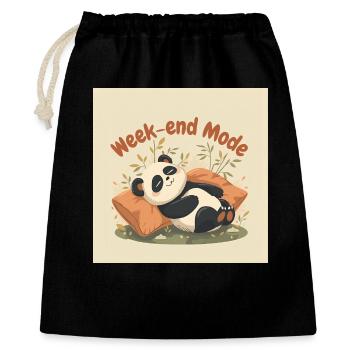 Panda Week-end Mode Relax - Sac cadeau 40 x 50 cm - noir - Devant