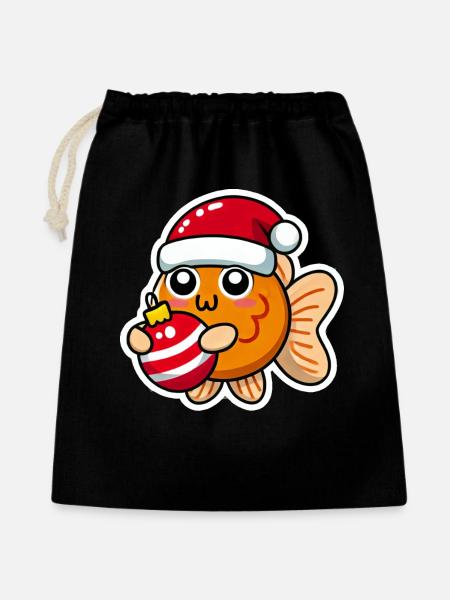 Goldfish Christmas Swain - Gift Bag 40 x 50 cm - black