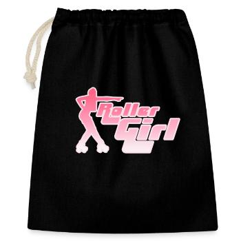 Neon Roller Girl Silhouette - Gift Bag 40 x 50 cm - black - Front