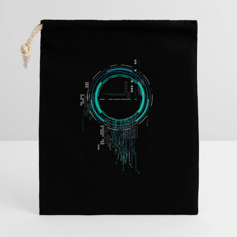 cpu pc nerd vaisseau spatial sci-fi carte mère lol cod Sac cadeau 40 x 50 cm