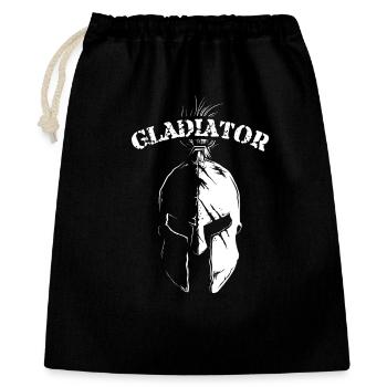 Gladiator Helm 300 Fighter Geschichte Römer Symbol - Geschenkbeutel aus Baumwolle (40 x 50 cm) - Schwarz - Vorne
