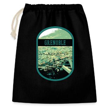 Panoramic Grenoble: Single View Cable Car - Gift Bag 40 x 50 cm - black - Front
