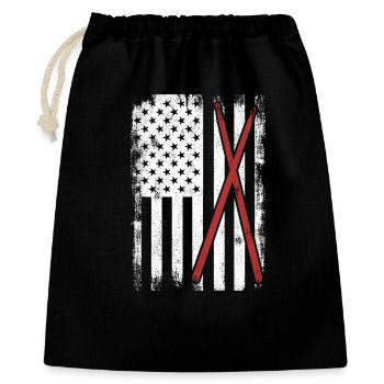 Drums USA Flag - Sac cadeau 40 x 50 cm - noir - Devant