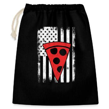 U.S. Pizza - Gift Bag 40 x 50 cm - black - Front