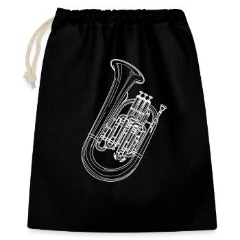 Tuba - Gift Bag 40 x 50 cm - black - Front