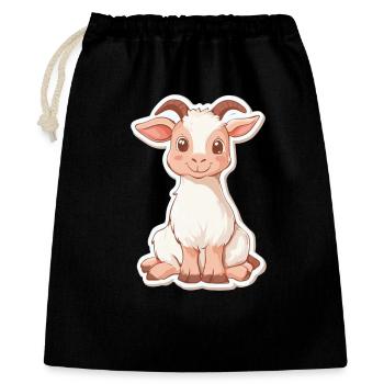 Chèvre - Sac cadeau 40 x 50 cm - noir - Devant