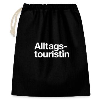 GODNEWS Everyday Tourist »Logo« (white) - Gift Bag 40 x 50 cm - black - Front
