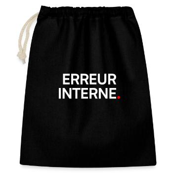 Internal error humor geek fatigue - Gift Bag 40 x 50 cm - black - Front
