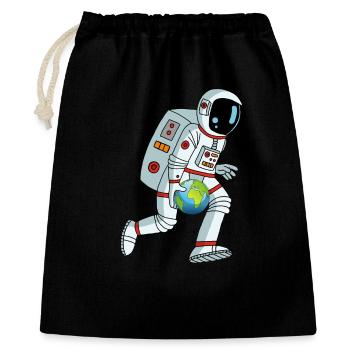 Basketteur galactique - Sac cadeau 40 x 50 cm - noir - Devant