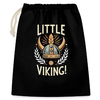 Petit Viking Couronné - Sac cadeau 40 x 50 cm - noir - Devant