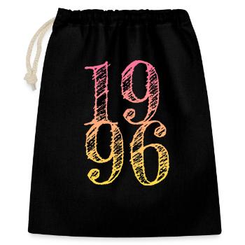 Millésime 1996 - Sac cadeau 40 x 50 cm - noir - Devant